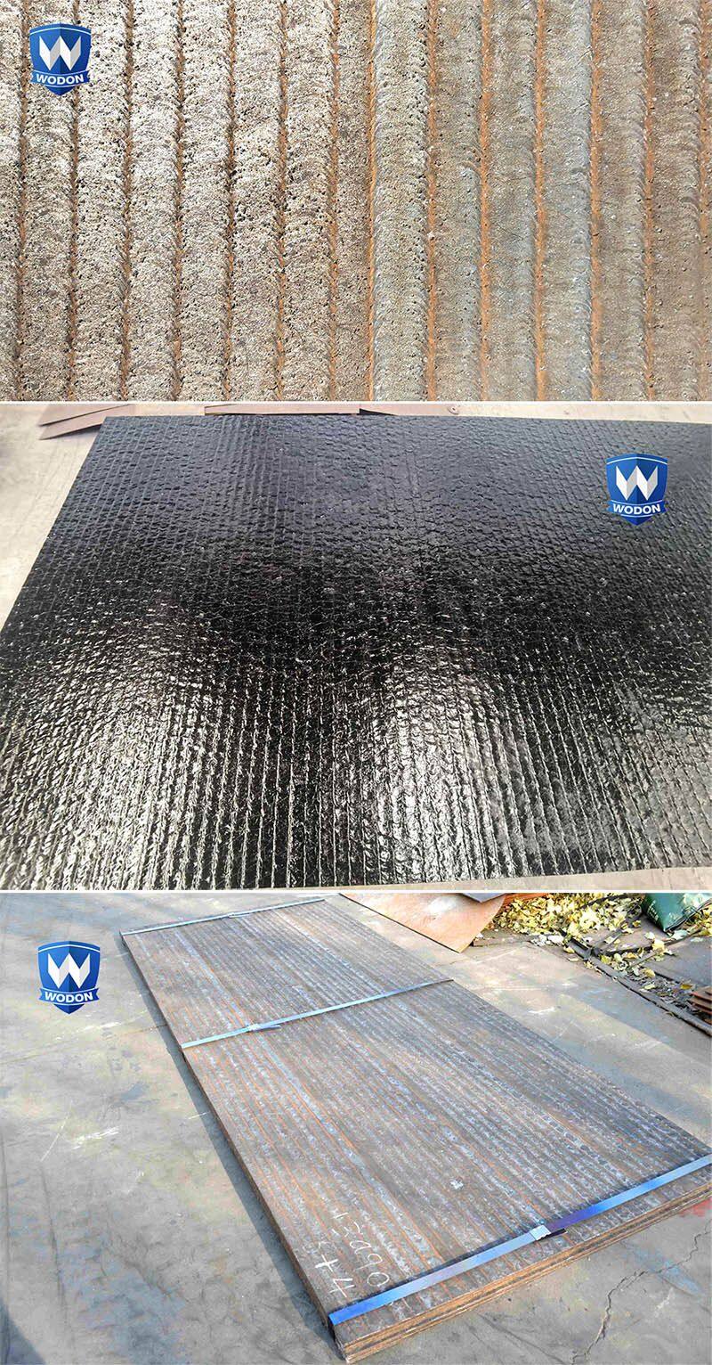 Hardness 60 HRC hardened steel bimetal wear resistant plate