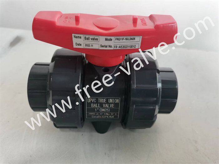 union connection end plastic ball valve