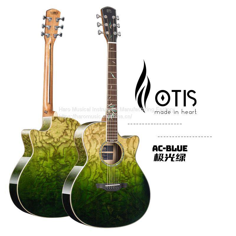 China Guitar Manufacturer Otis Solid Wood Guitar For Globle Guitar wholesalers