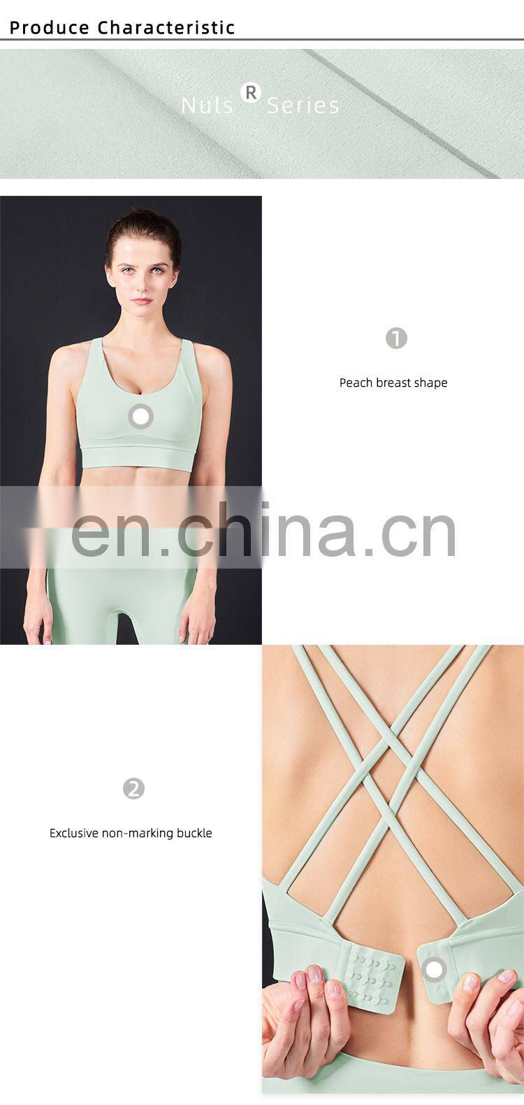 High Support Sports Bras With Back Buckle for Women High Quality Yoga Bra Fitness Sport Bra Top