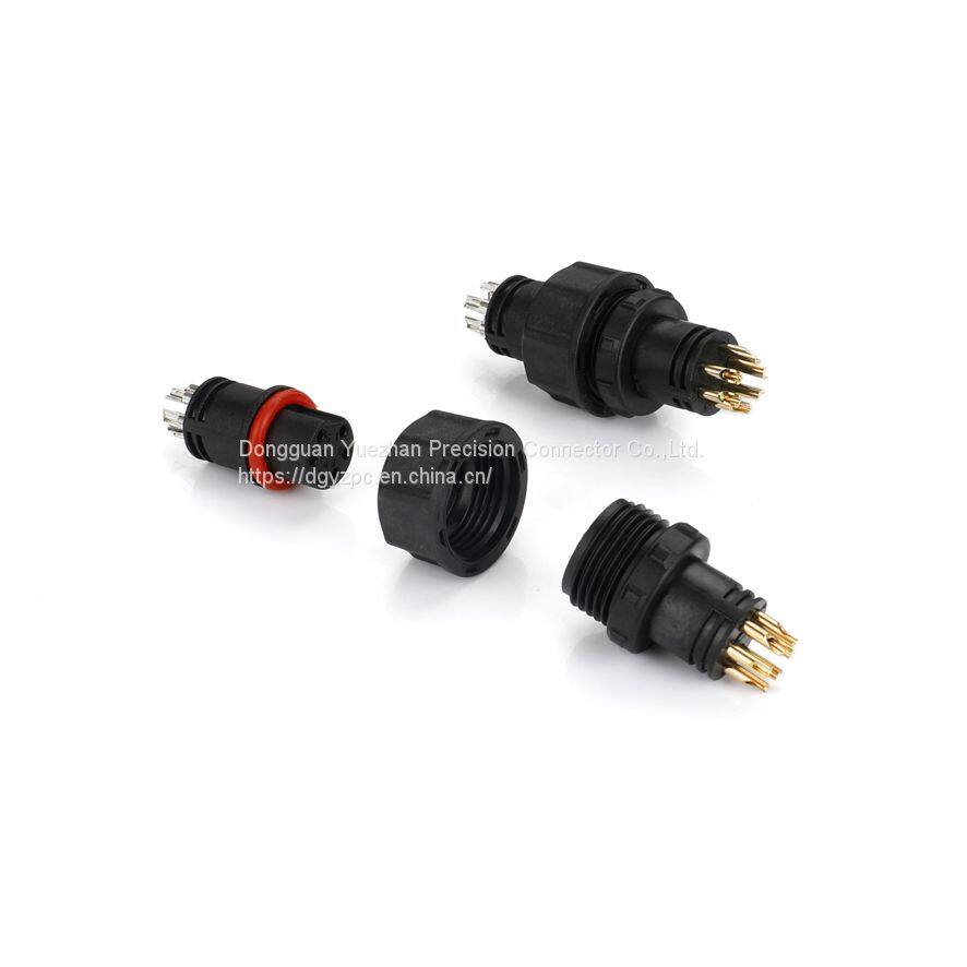 _L2A7587 M12-6P 母螺纹连接 公全螺丝连接