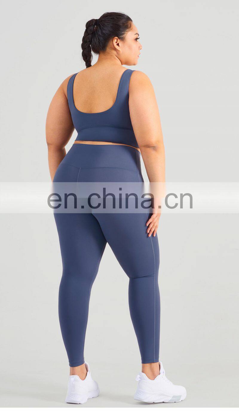 Hot Selling Plus Size Gym Fitness Sets Women Yoga Sexy High Impact Sport Wear