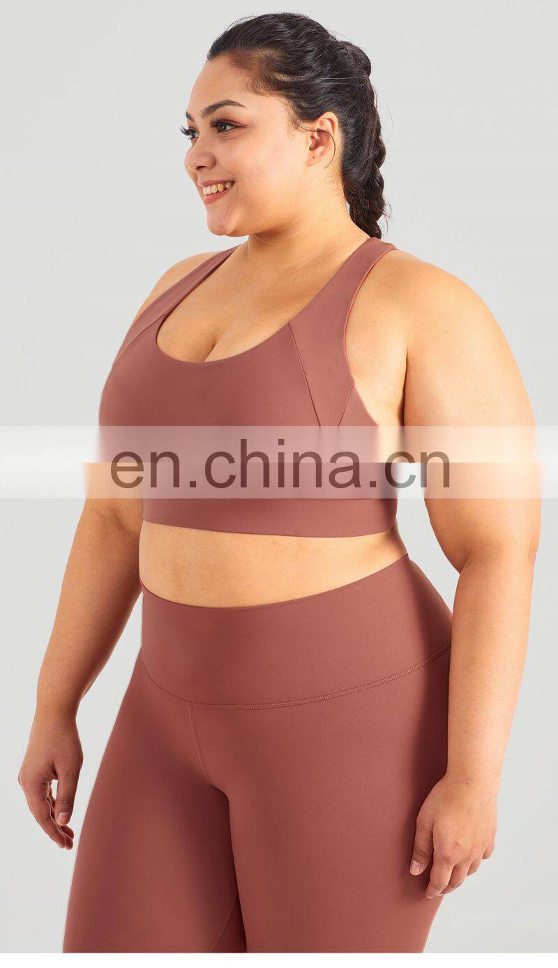 2022 Women Back Buckle Adjustable Sports Wholesale Bra Plus Size Sexy Gym Yoga Top