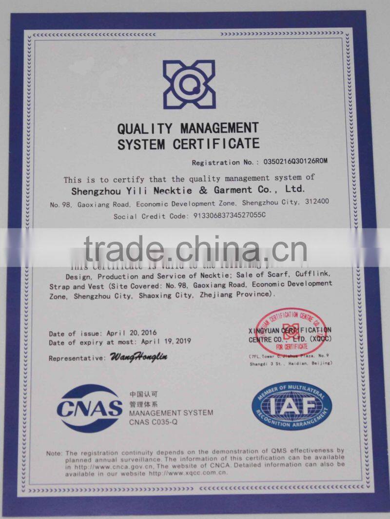 Shengzhou Yili Necktie & Garment Co., Ltd. company overview - view 3
