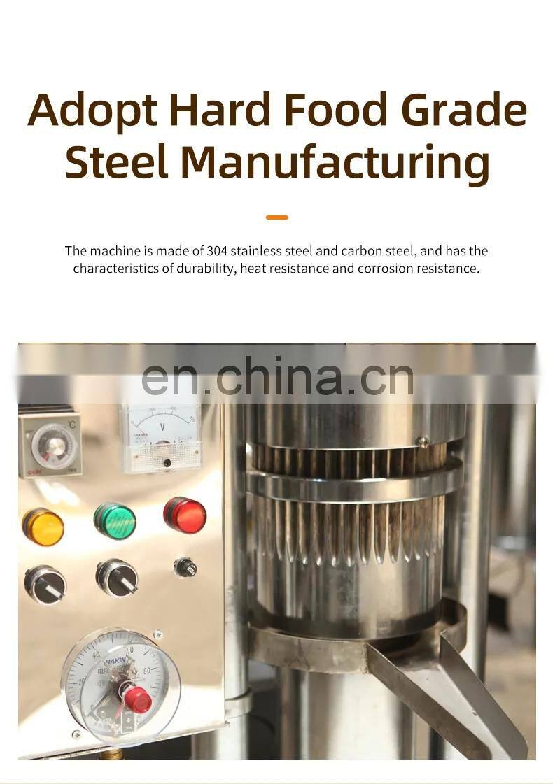 Cold & Hot Pressing Machine hydraulic oil Soybean Oil sesame oil pressing machine