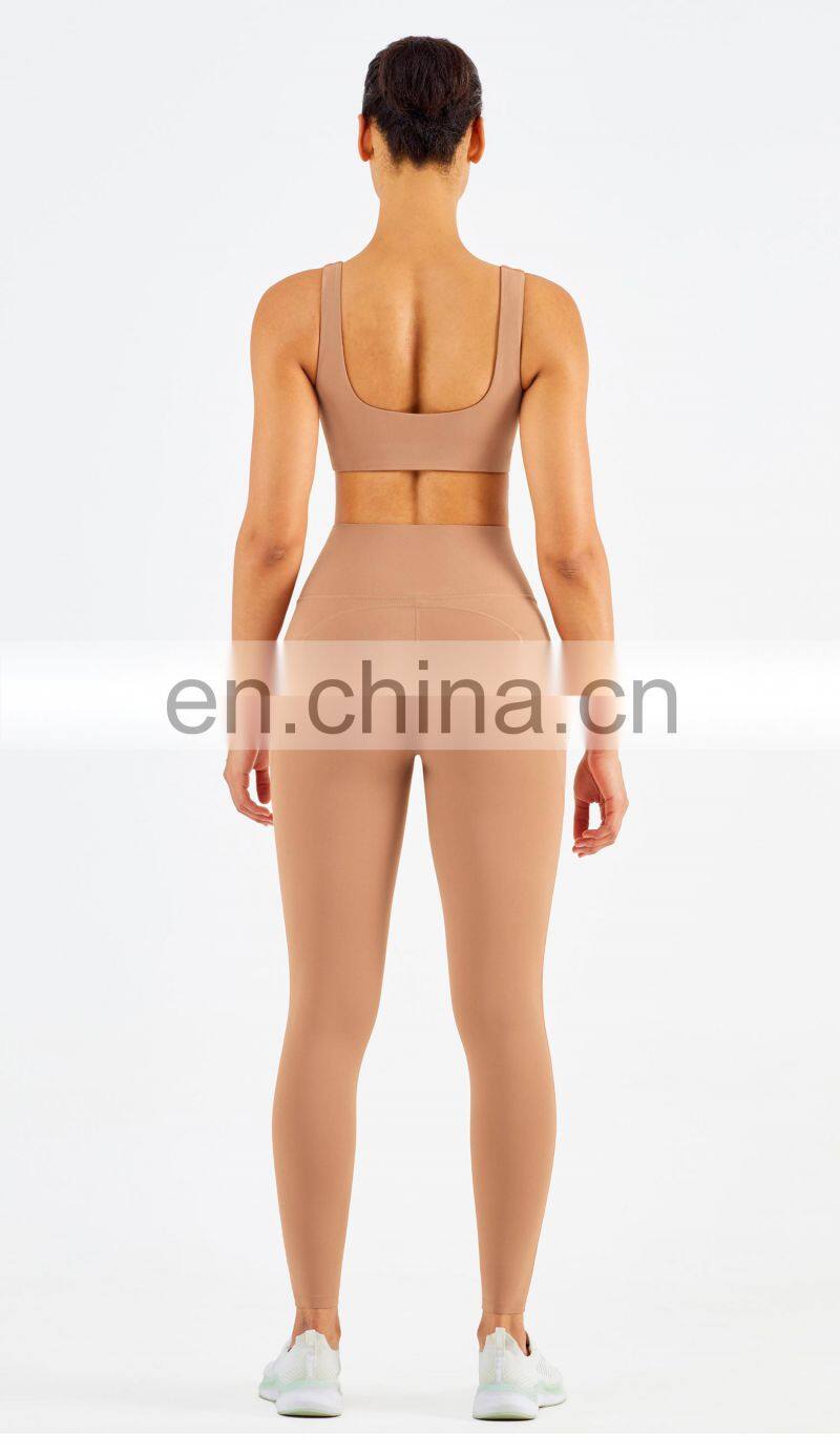 Gym Activewear Sexy Sports Bra Crop Top Outfits Women Gym Fitness Sets Tights Leggings