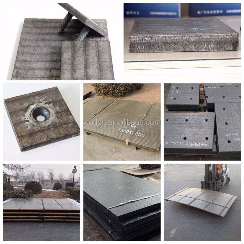 Chromium carbide overlay seamless abrasion resistant plate