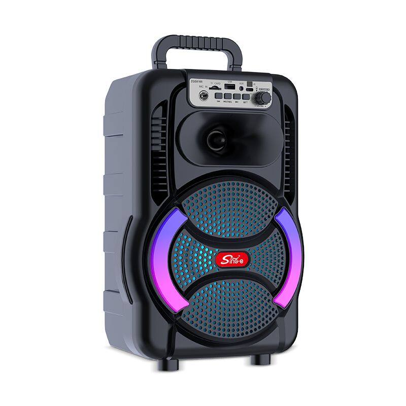 ZQS8166 best 2400MAH battery capacity 20W power 8 inch OEM with MIC bluetooth speaker for outdoor