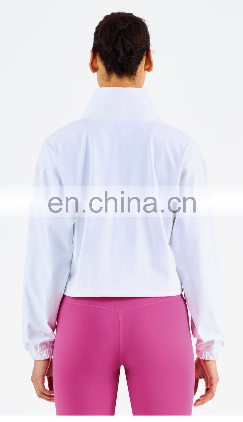3PC Gym Fitness Sets Cool Girls Sports Jacket With Sports Bra Skin Friendly Leggings Custom Logo