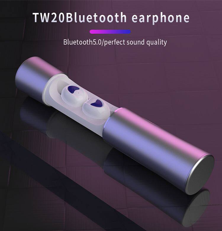 New tw20 Bluetoth headset 5.0 wireless sports earplug TWS stereo factory direct sales
