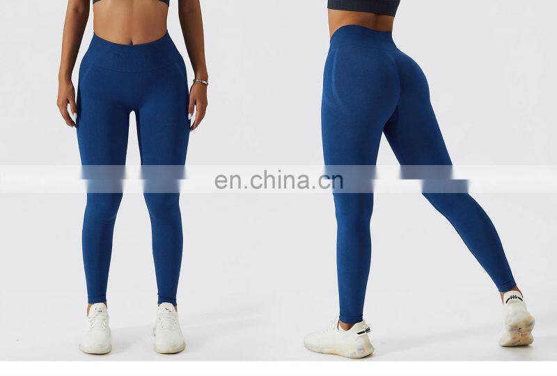 Women Seamless Scrunch Butt Yoga Leggings Oem High Waisted Booty Gym Sports Pants