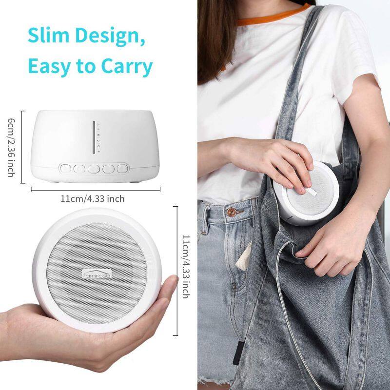 oem wooden mini White Noise SpeakerStarlight projector bluetooth White Sound Machine Timed Baby Sleeping Monitors Baby speaker