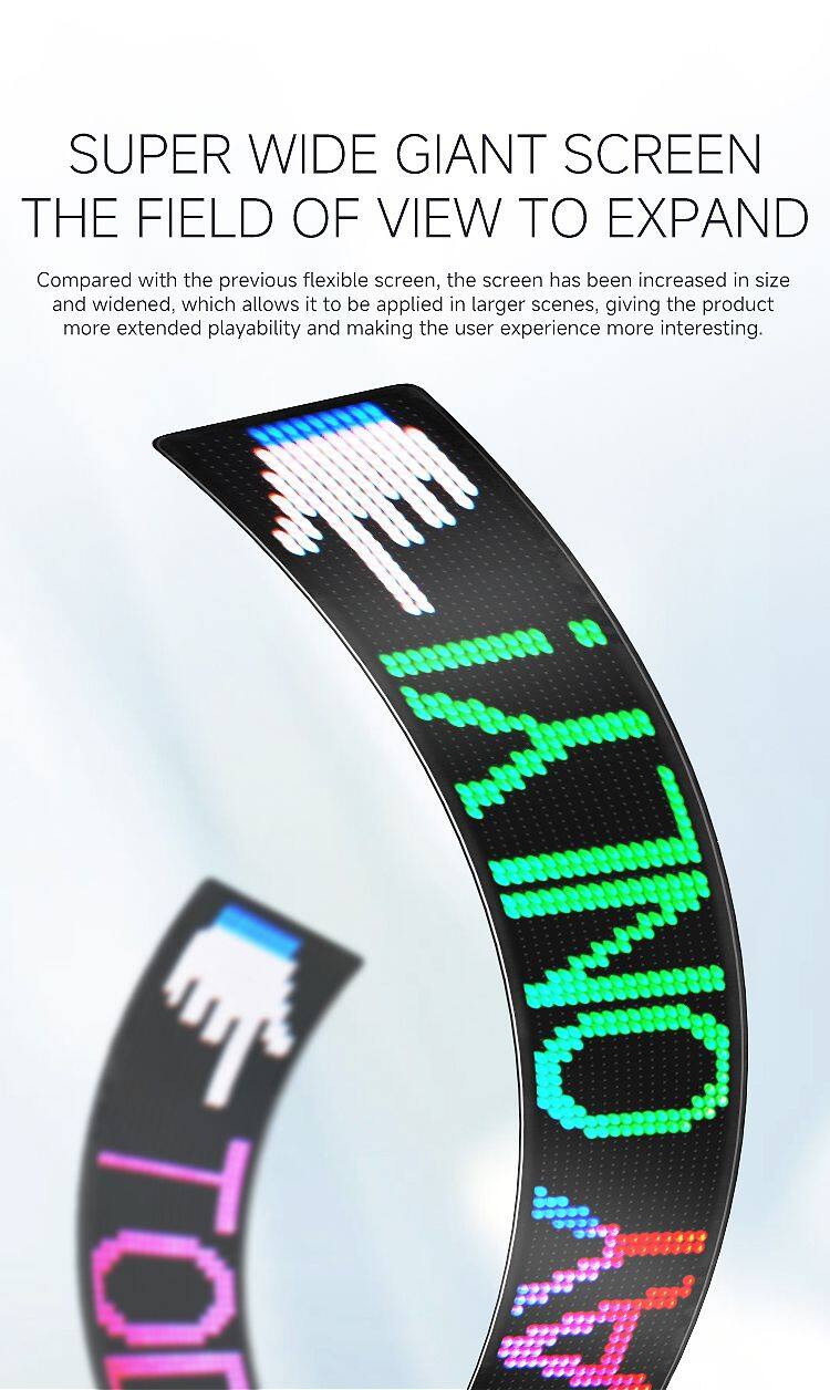 Led Flexible Car Window Display Light DIY Custom Animation Programmable Truck Advertising Logo Light Angel Devil Eye Lamp