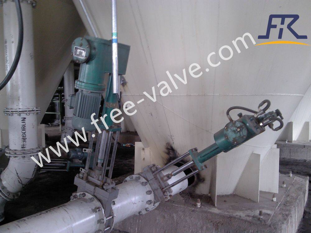 Electro hydaulic operated knife gate valve application