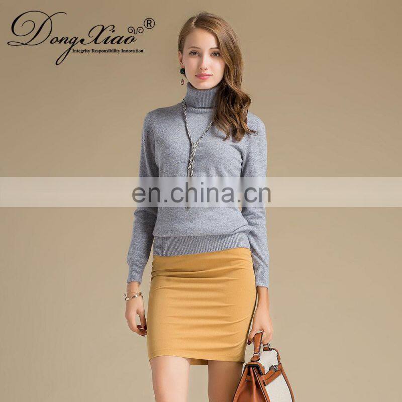 Pure Cashmere Turtle Neck Pullover Winter Plus Size Women's Sweaters