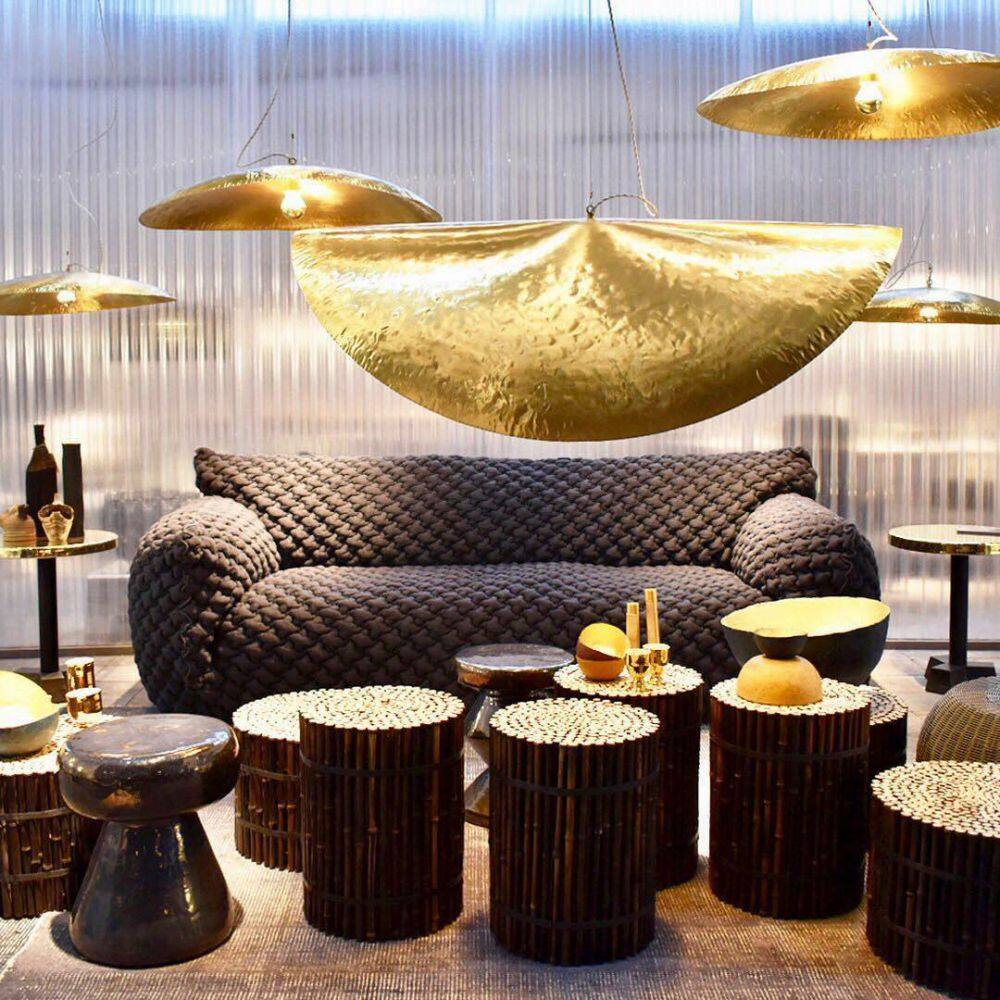 hammered-Brass-Suspension-Lamp