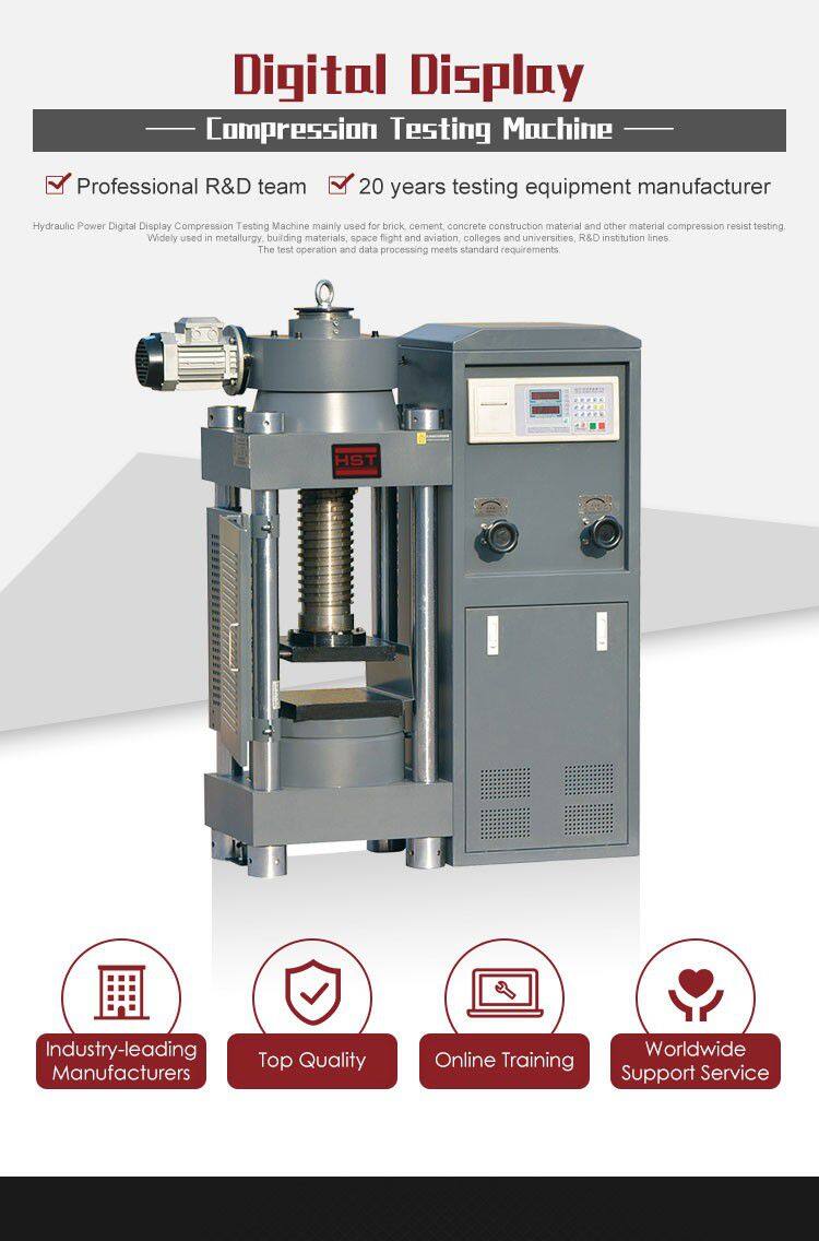 HST 2000kn Concrete Compressive Strength Testing Machine Concrete Compression Testing Press