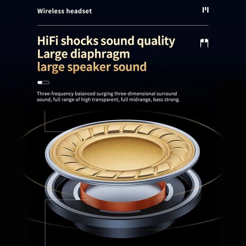 JR07 OWS Earbuds 5.3 Fone de ouvido Wireless ecouteur Earphones with Mic Bass Stereo In-Ear Headphones audifonos bluetooth