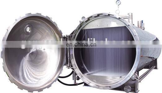 Rotary retort autoclave sterilizer of food processor for types of canned tuna