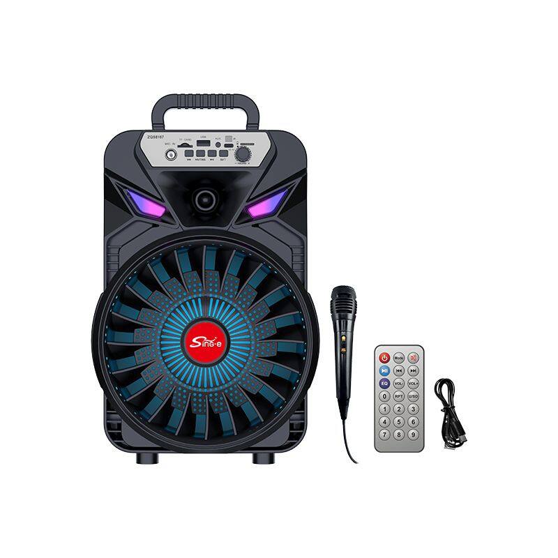 ZQS8167 sell well subwoofer 20W power single 8 inch speaker wireless bass sound bluetooth speaker
