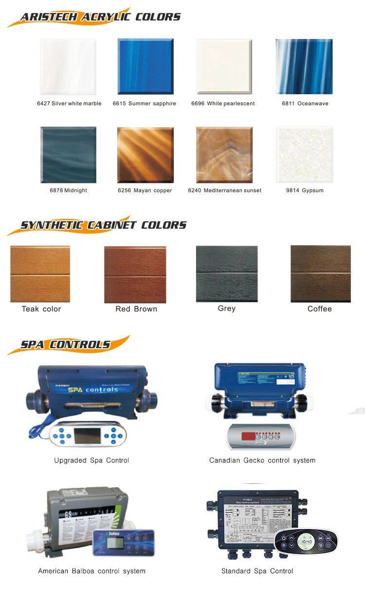 2023 Hot Selling 5.7M Swim SPA Above Ground Swimming Pool Outdoor with 4 Seating