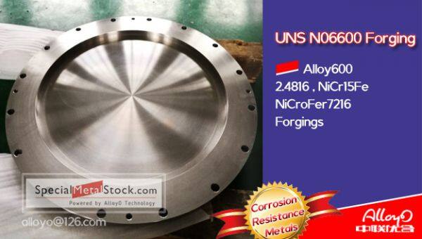 Alloy600 N06600 forgings are successfully processed