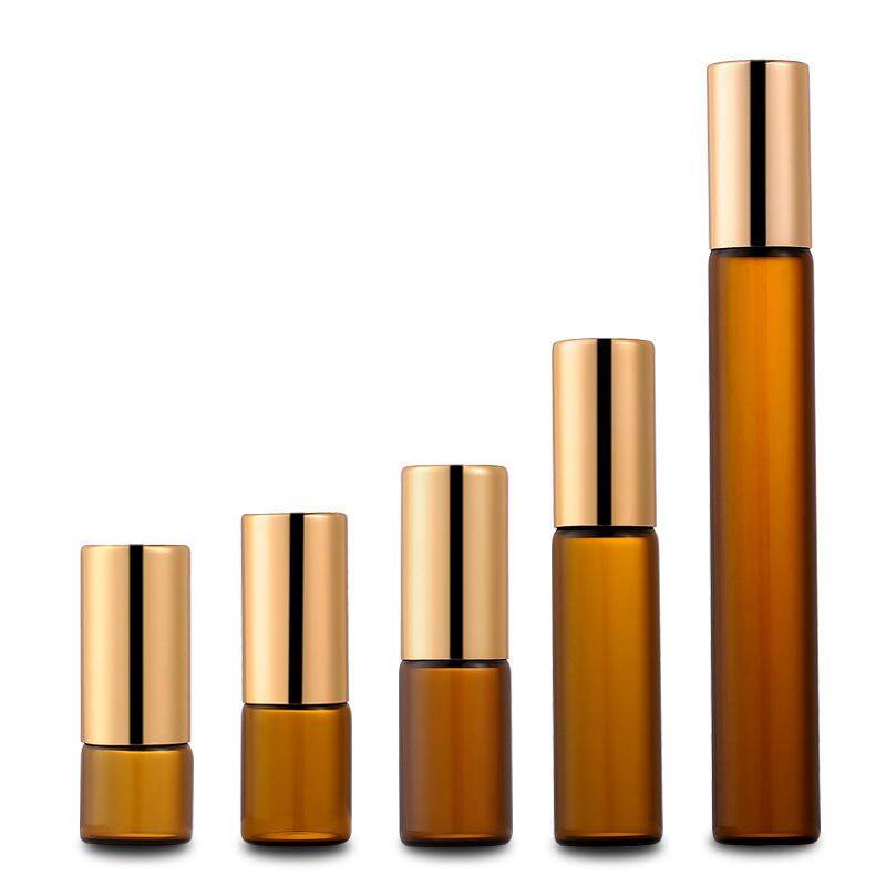 Glass Bottle Essential Oil Perfume Roller Bottle 3ml 5ml 10ml Glass Roll on Bottle with Cap.jpg