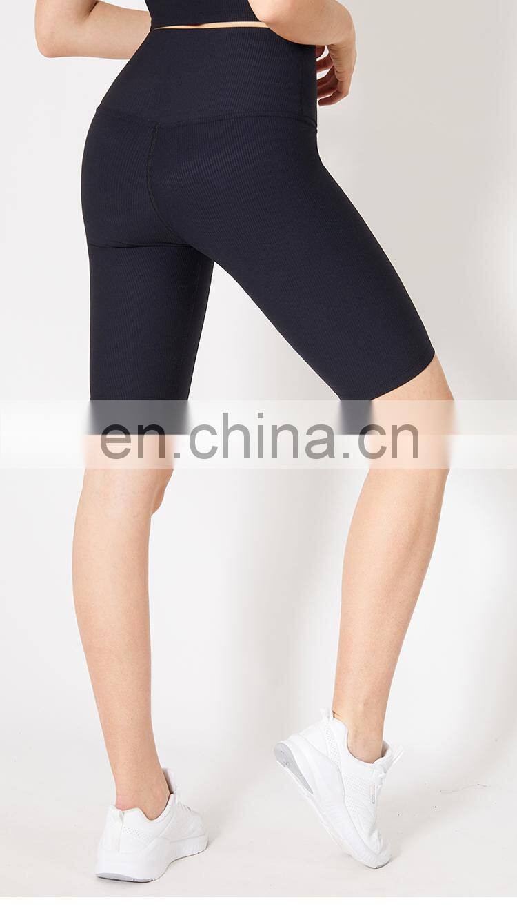 Recycled Custom Fitness Leggings Peach Buttocks Gym Shorts Women