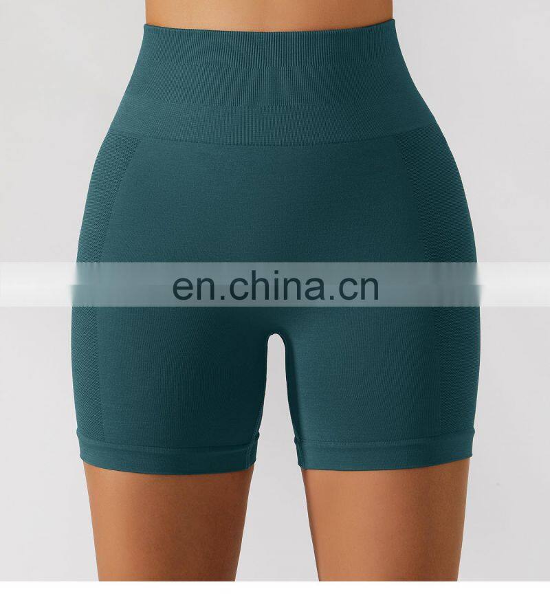 Tik Tok Seamless Hip Lift Yoga Shorts Tummy Control Biker High Waist Gym Leggings