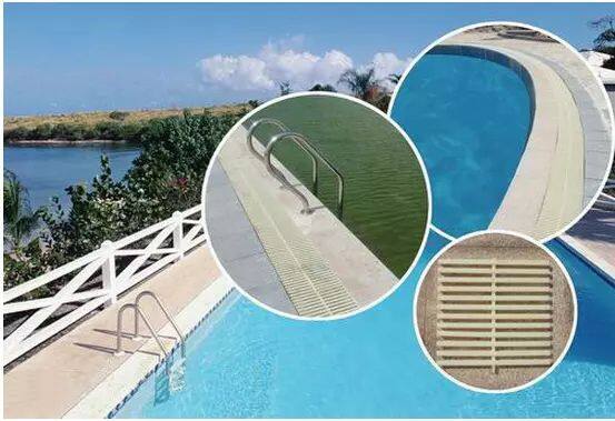 Rectangle Drainage Grate ABS Plastic Grate Covers Gutter Overflow Guard Filter Drain Grill Grid for Driveways Patios Pool