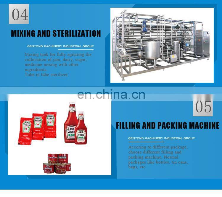 Shanghai Factory small scale industrial tomato sauce ketchup processing making machine tomato paste production line