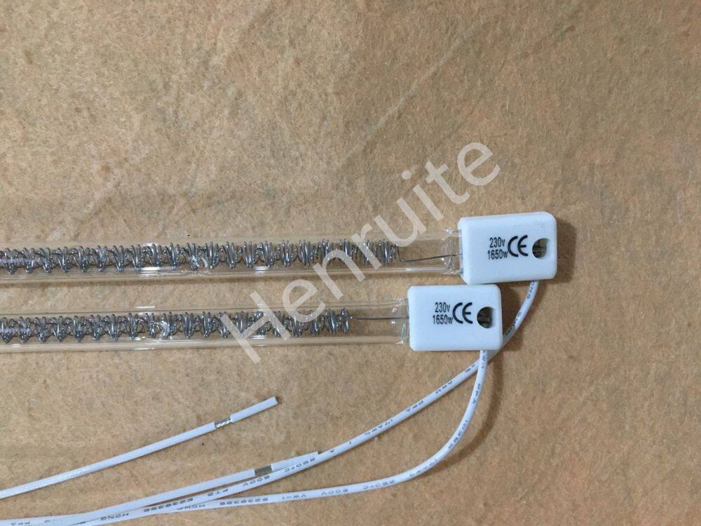 500mm 240 Volt 1500w Fast Medium Wave Infrared Lamp Tungsten Filament Lamp for Ink Drying