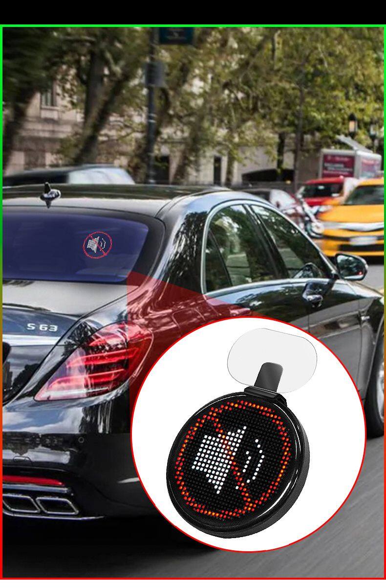 RGB 5V Car Windshield LED Screen New Devil's Eye Flexible Panel with APP Remote Control Scrolling Animated Eyes for Cars