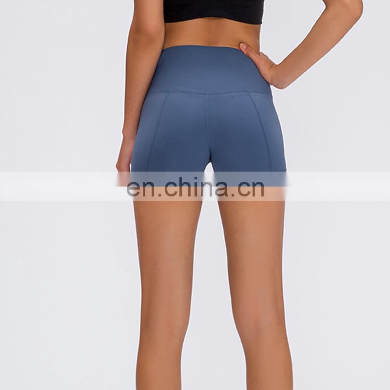 2023 new custom logo hot sexy women fitness workout gym high waist yoga shorts