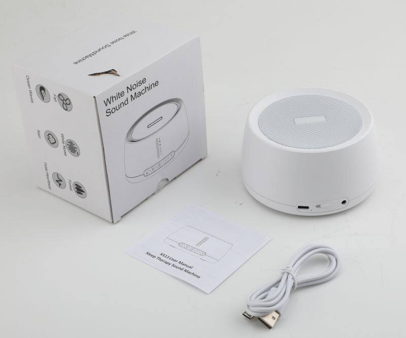 oem wooden mini White Noise SpeakerStarlight projector bluetooth White Sound Machine Timed Baby Sleeping Monitors Baby speaker