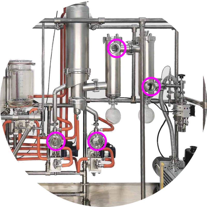 China Manufacturer Wholesale Automatic Short Path Hemp Oil Wiped Film Evaporator Molecular Distillation Equipment