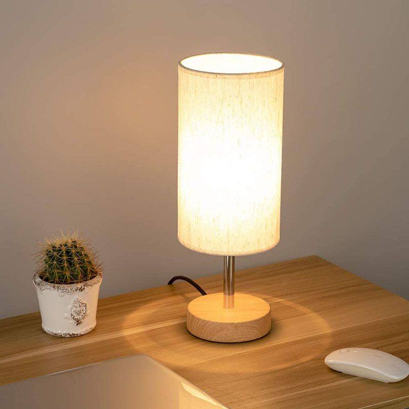 USB Rechargeable Linen Table Lamp