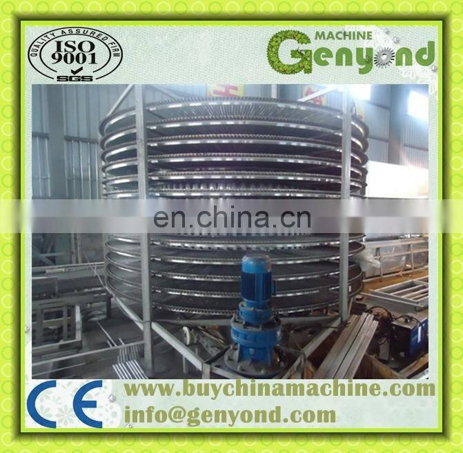 Frozen iqf freezer fish fillet quick freezing processing plant spiral freezer