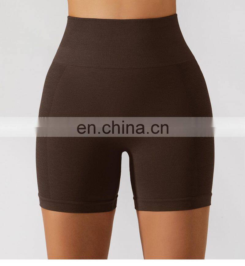 Tik Tok Seamless Hip Lift Yoga Shorts Tummy Control Biker High Waist Gym Leggings