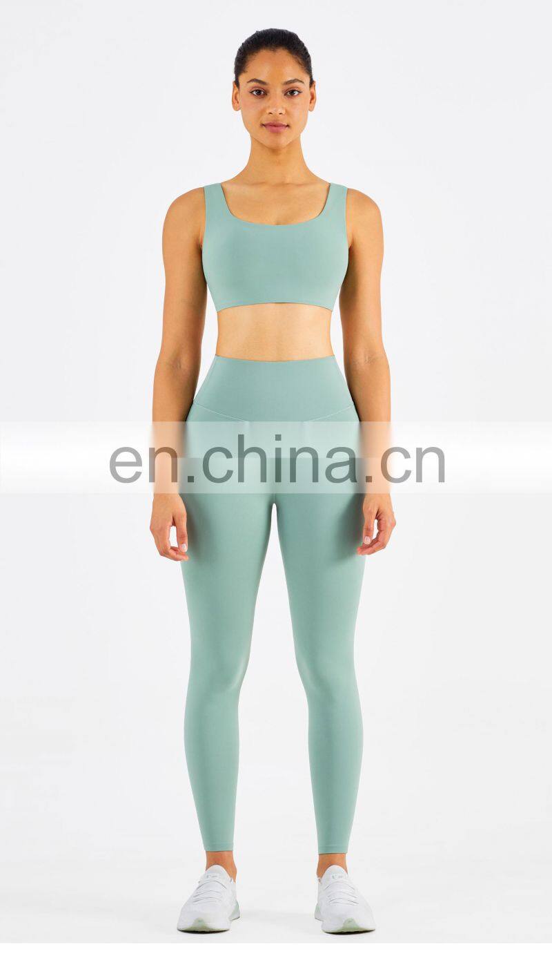 Gym Activewear Sexy Sports Bra Crop Top Outfits Women Gym Fitness Sets Tights Leggings