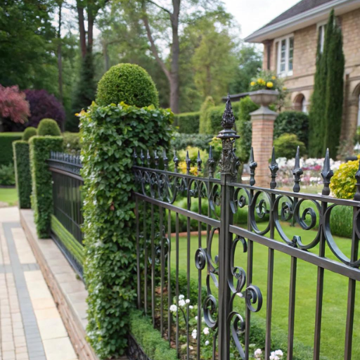 Wrought Iron Fence Ideas (1)