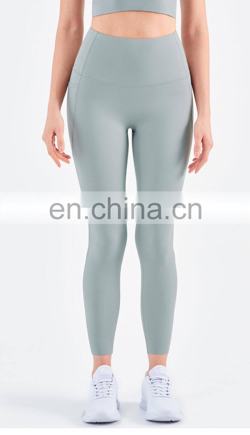 High Waist Yoga Leggings Women Recyclable Custom Gym Sports Pants With Pockets
