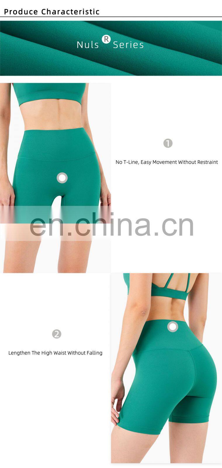 Custom Fitness Summer Gym Yoga Short Leggings Women High Waist Cycling Biker Short