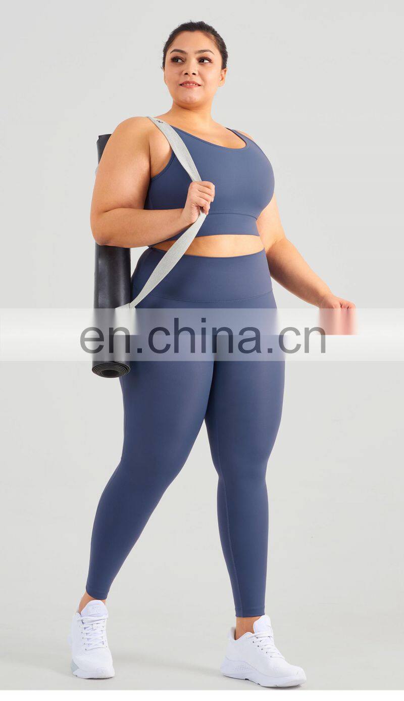 Hot Selling Plus Size Gym Fitness Sets Women Yoga Sexy High Impact Sport Wear