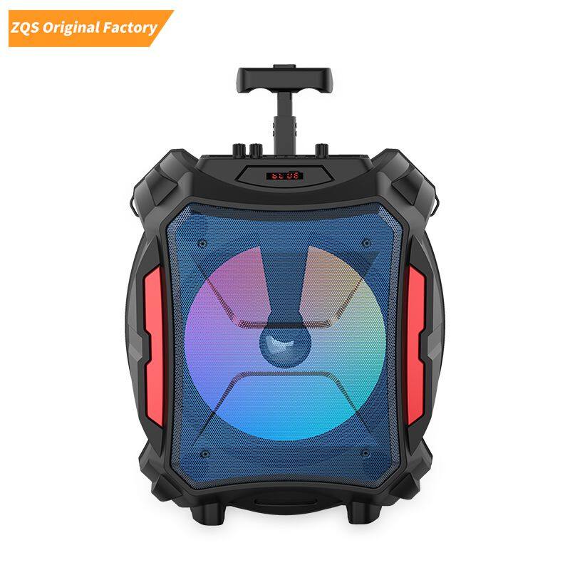 ZQS12110 30W power wireless OEM single 12-inch speaker bluetooth speaker with colorful lights