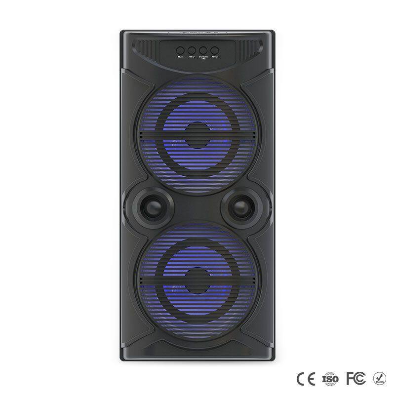 ZQS8207 subwoofer 30W power OEM professional dual 8 inch wireless bluetooth speaker for outdoor