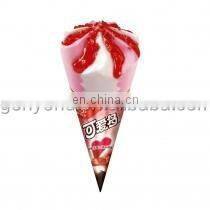 Factory Genyond Semi Automatic Rotary Ice Cream Cone Filling equipment Ice Cream Cup Filling sealing covering Machine