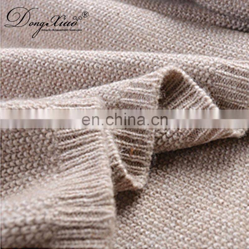 Fahion spring and autumn drawstring women's keep warm cashmere sweater knit hoodies