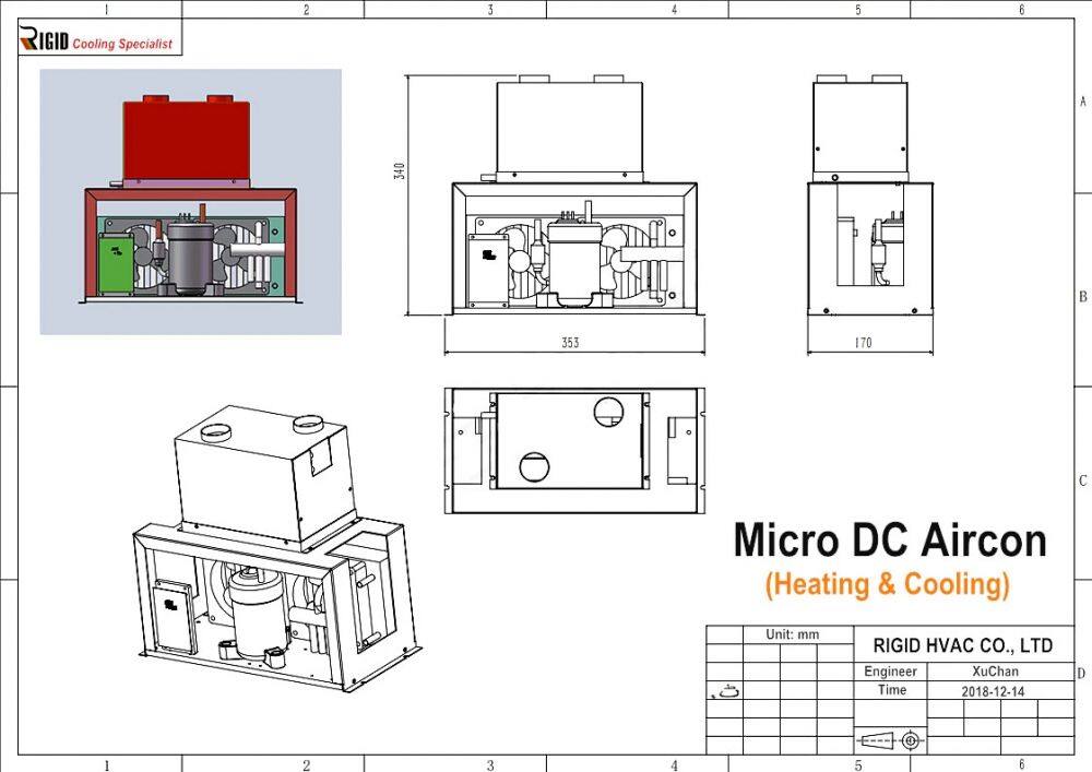 air conditioner for cooling and heating