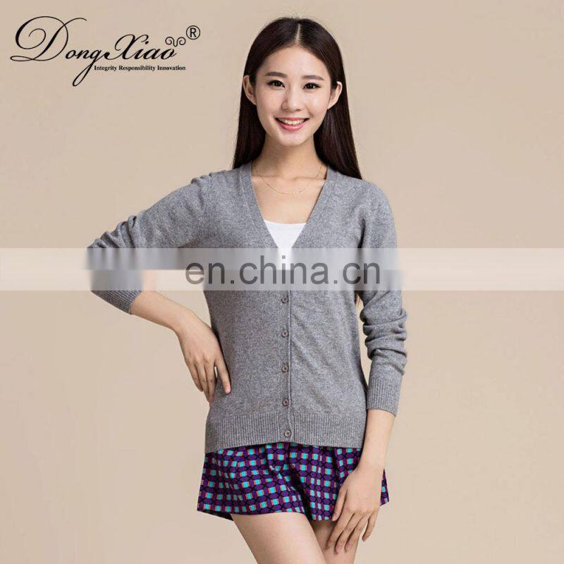 Fashion Korean Women Sweater Lightweight Zipper Women's Cashmere Sweater Cardigan